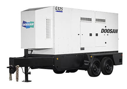G325 portable 3 phase industrial commercial generators rental for rent  