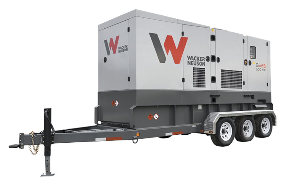 Oporezivanje suho zrakoplovne kompanije  Wacker Neuson G625 Portable Diesel Generator 500kW