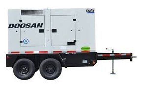 G85 portable 3 phase industrial commercial generators rental for rent  